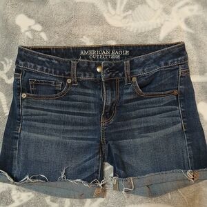 American Eagle Outfitters Dark Blue Jean Shorts